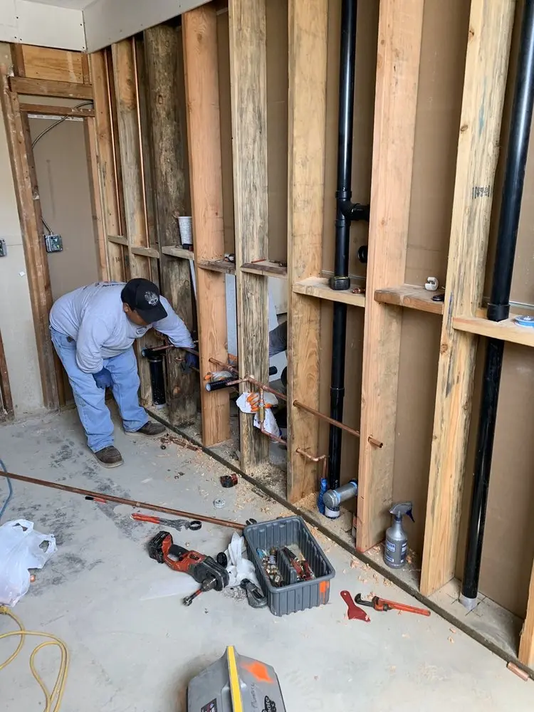 Commercial rough-in plumbing for Gas Line Repair in Loys Corners
